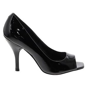 BCBGeneration Black Peep Toe Pump